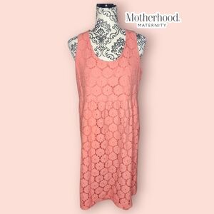 MOTHERHOOD MATERNITY Coral Lace Dress - Large